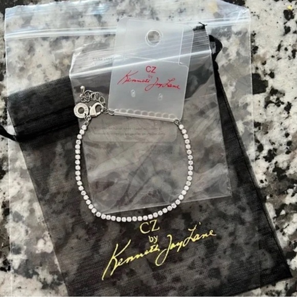 NEW CZ by Kenneth Jay Lane Tennis Bracelet - Picture 3 of 3